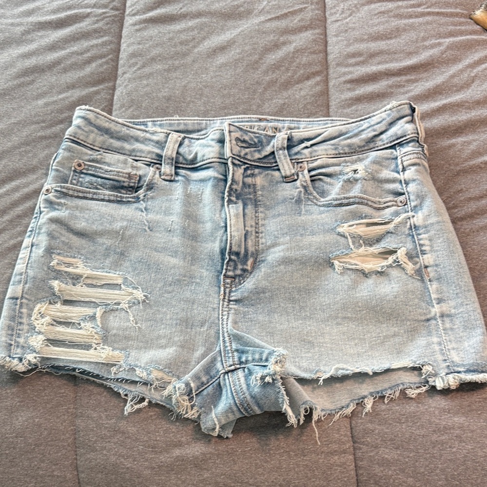 American Eagle super high rise shortie size 8
